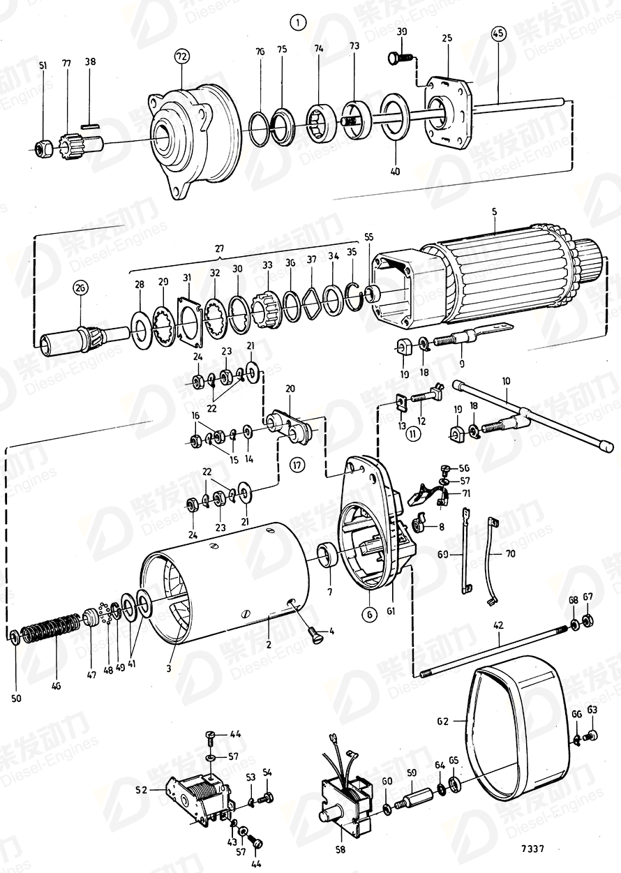 VOLVO Small parts kit 3094494 Drawing VOLVO Small parts kit 3094494 Drawing